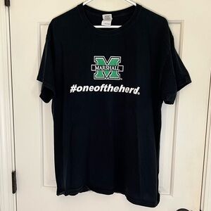 University of Marshall black Tshirt size Large